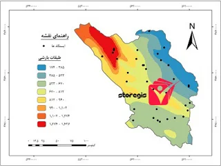 دانلود نقشه طبقات بارشی استان چهارمحال و بختیاری