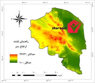دانلود نقشه ارتفاع استان کرمان