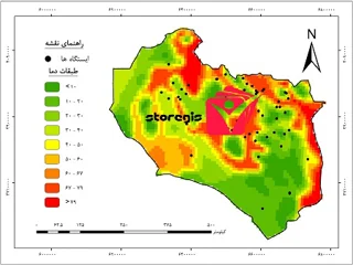دانلود نقشه طبقات دما استان خراسان جنوبی