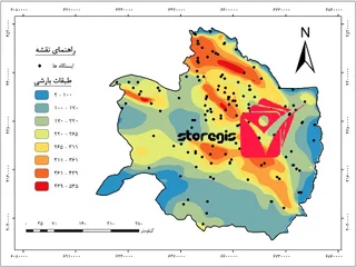 دانلود نقشه طبقات بارشی استان خراسان رضوی