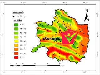 دانلود نقشه طبقات دما استان خراسان رضوی