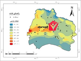 دانلود نقشه طبقات بارشی استان خراسان شمالی