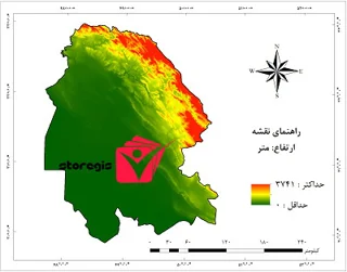 دانلود نقشه ارتفاع استان خوزستان