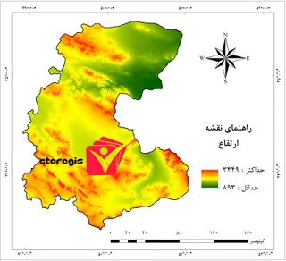 دانلود نقشه ارتفاع استان مرکزی