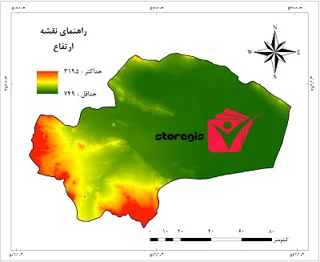دانلود نقشه ارتفاع استان قم
