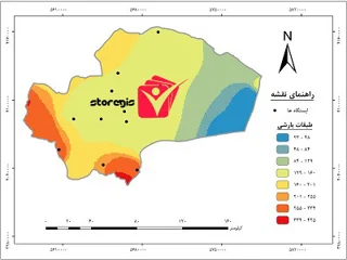 دانلود نقشه طبقات بارشی استان قم