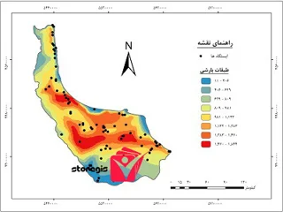 دانلود نقشه طبقات بارشی استان گیلان