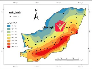دانلود نقشه طبقات بارشی استان گلستان