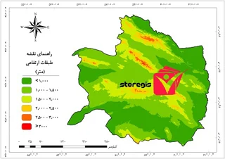 دانلود نقشه طبقات ارتفاعی استان خراسان رضوی