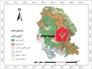 دانلود نقشه کاربری اراضی استان خوزستان