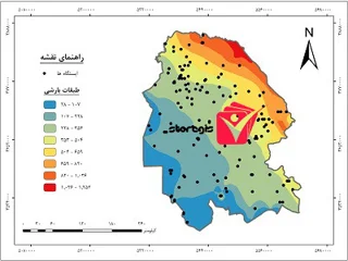 دانلود نقشه طبقات بارشی استان خوزستان