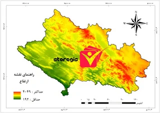دانلود نقشه ارتفاع استان لرستان