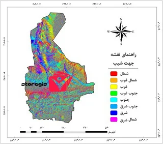 دانلود نقشه جهت شیب استان سیستان و بلوچستان