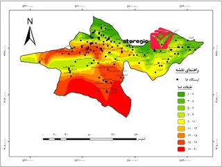 دانلود نقشه طبقات دما استان تهران