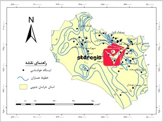 دانلود نقشه همباران استان خراسان جنوبی