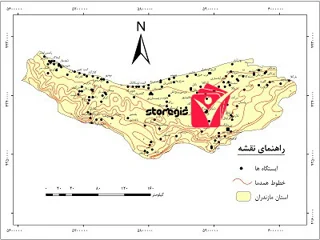 دانلود نقشه همدما استان مازندران