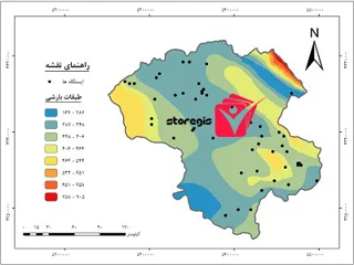 دانلود نقشه طبقات بارشی استان زنجان